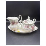 ROYAL ALBERT 'LAVENDER ROSE' CREAM & SUGAR