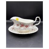 ROYAL ALBERT 'LAVENDER ROSE' GRAVY BOAT & TRAY