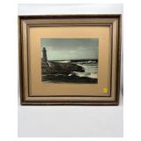 J.E KNICKLE COLOURIZED PHOTO PEGGY'S COVE