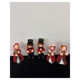 5 PAPER CAROLERS