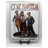 METAL 'GOLF MASTERS' SIGN