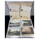 BINDER  250+/-  U.S. AND INTERNATIONAL POSCARDS