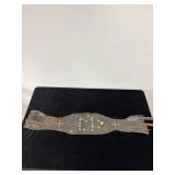 STUDDED LEATHER MOTORCYCLE KIDNEY BELT