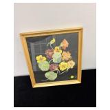 IVY HENDRY WATERCOLOUR OF NASTURTIUMS, DATED 1966