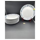 9 NORITAKE 'STEPHANIE' DINNER PLATES