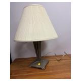 BRUSHED METAL TABLE LAMP