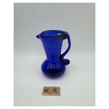 HAND BLOWN COBALT BLUE CREAMER