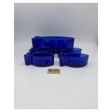 COBALT BLUE FISH BOWL SET