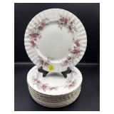 12 ROYAL ALBERT 'LAVENDER ROSE' SALAD PLATES