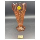 1930'S DAVIDSON ART DECO CHEVRON VASE