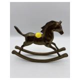 BRASS DECORATIVE ROCKING HORSE