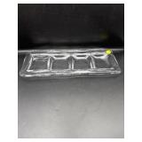 MODERN GLASS DIVIDED DISH