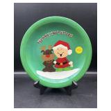 HAND PAINTED CHRISTMAS PLATE