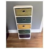 MODERN WHITE COMPOSTION BASKET HOLDER