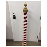 CANDY CANE STRIPED STOCKING RACK