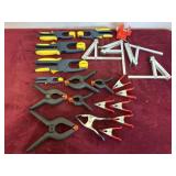 COLLECTION OF ASSORTED CLAMPS