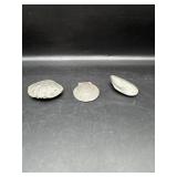 3 PEWTER PIECES