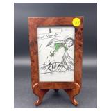 FRAMED PRINT -  NEVER GIVE UP