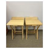 SET OF 4 TV TABLES NO STAND