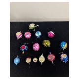 SELECTION OF VINTAGE GLASS RELECTOR ORNAMENTS