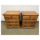 2 X 3 DRAWER MAPLE NIGHT STANDS