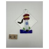 SMALL FUSED GLASS ORNAMENT