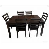 MODERN DINING TABLE WITH 6 CHAIRS