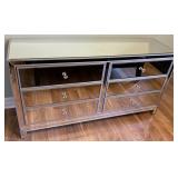 MODERN MIRRORED 6 DRAWER DRESSER