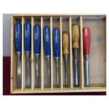 SET OF MARPLES CHISELS AND EXTRAS