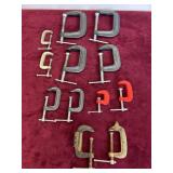 LOT OF 'C' CLAMPS