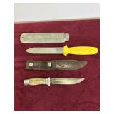 1 HUNTING AND 1 VICTORY FISHING KNIFE