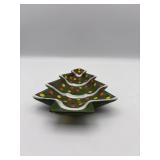 VINTAGE CERAMIC CHRISTMAS TREE DISH