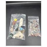 SELECTION OF POLISHED STONES AND SHELLS