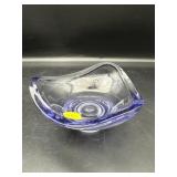 MODERN PURPLE GLASS BOWL