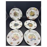 SET OF 6 CZECH PLATES