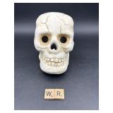 HALLOWEEN SKULL CANDLE HOLDER