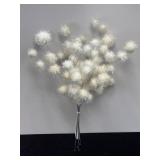SELECTION OF SNOWBALL ORNAMENTS ON STICKS