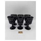 12 NORITAKE PERSPECTIVE BLACK GOBLETS