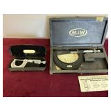 PAIR OF MOORE AND WRIGHT MICROMETERS