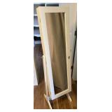 FLOOR MODEL JEWERLY BOX WITH MIRROR FRONT