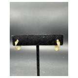 STERLING GOLD PLATED STUD EARRINGS