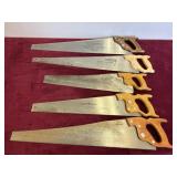 COLLECTION OF HAND SAWS