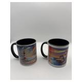 PAIR OF CROUSE'S CLAY & THINGS MUGS