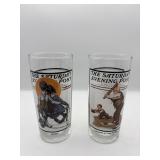 2 NORMAN ROCKWELL GLASSES