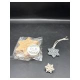 CANDY CANE SNOWFLAKE SOAP, PIN AND ORNAMENT