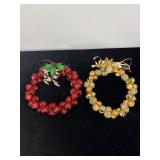 2 BELL WREATHS