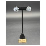 SIGNED SHERMAN SCREW BACK EARRINGS
