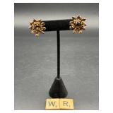 PAIR OF SIGNED SHERMAN SCREW BACK EARRINGS
