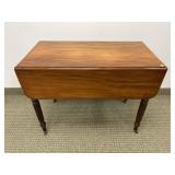 VINTAGE DROP LEAF TABLE ON CASTERS