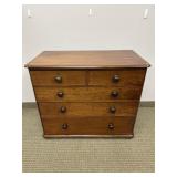 ANTIQUE FIVE DRAWER DRESSER